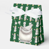 Ballotins Noël de baseball Snowman (Verso)