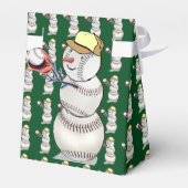 Ballotins Noël de baseball Snowman (Arrière)
