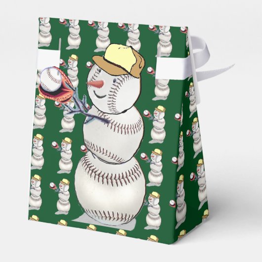 Ballotins Noël de baseball Snowman (Arrière)