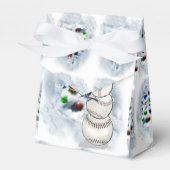 Ballotins Noël de baseball Snowman (Verso)
