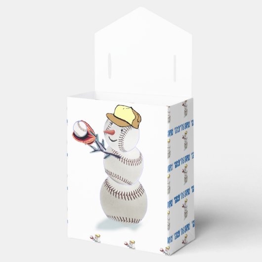 Ballotins Noël de baseball Snowman (Ouvert)