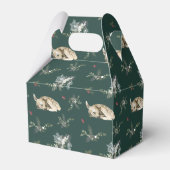 Ballotins Noël des cerfs de bois d'hiver (Arrière)