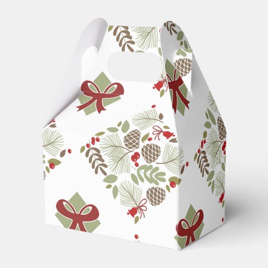 Ballotins Noël, élégant, hiver. Boîte cadeau (Arrière)