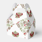 Ballotins Noël, élégant, hiver. Boîte cadeau (Verso)