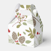 Ballotins Noël, élégant, hiver. Boîte cadeau (Arrière)