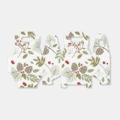 Ballotins Noël, élégant, hiver. Boîte cadeau (Déplié)