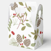 Ballotins Noël, élégant, hiver. Boîte cadeau (Ouvert)