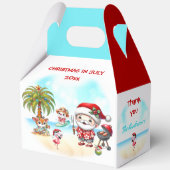 Ballotins Noël En Juillet Joli Père Noël Été Grand Gable (Verso)