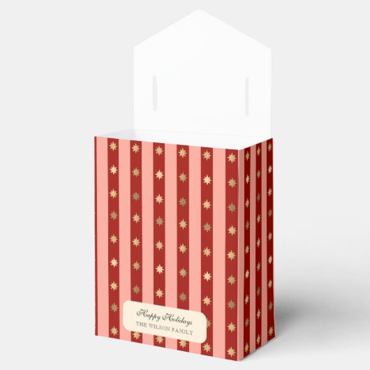 Ballotins Noël Fête rayé Noel Enveloppement de Noël (Ouvert)