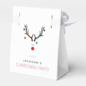 Ballotins Noël fête renne moderne minimaliste (Arrière)