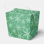 Ballotins Noël Hiver Neige Flocons de neige Tomber Vert (Arrière)