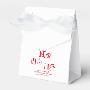Ballotins Noël Ho Ho rouge personnalisé date
