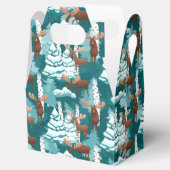 Ballotins Noël Holiday Moose party boîte de faveur (Ouvert)