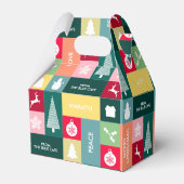 Ballotins Noël Joyeuses Fêtes Moderne Nom d'entreprise (Arrière)