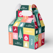 Ballotins Noël Joyeuses Fêtes Moderne Nom d'entreprise (Verso)