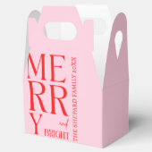 Ballotins Noël Joyeux et rose rouge vif 2025 (Ouvert)