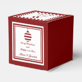 Ballotins NOEL Joyeux Noël Rouge & Blanc Personnaliser (Arrière)