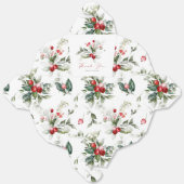 Ballotins Noël Mariage Favor boîte cadeau avec Merci Non (Déplié)