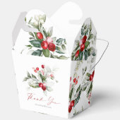 Ballotins Noël Mariage Favor boîte cadeau avec Merci Non (Ouvrir)