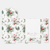 Ballotins Noël Mariage Favor boîte cadeau avec Merci Non (Déplié)