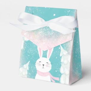 Ballotins Noël mignonne lapin rose et menthe