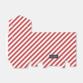 Ballotins Noël Motif Noël Noël Noël Cadeau Rouge rayé (Déplié)