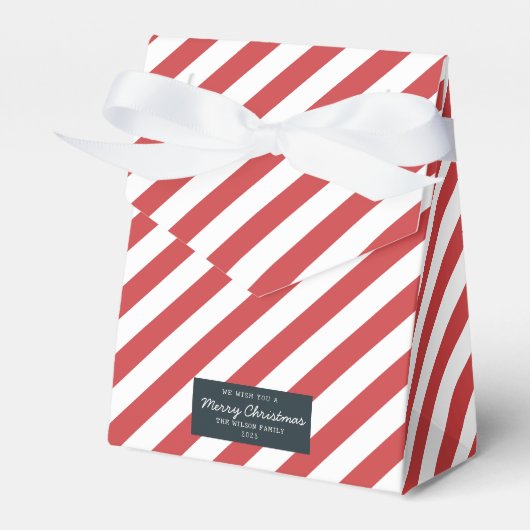 Ballotins Noël Motif Noël Noël Noël Cadeau Rouge rayé (Verso)