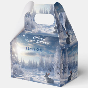 Ballotins Noël Paysage hivernal merveilleux Lapin de neige