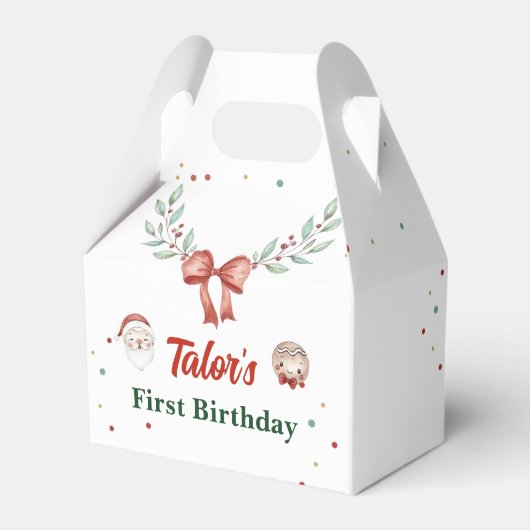 Ballotins Noël Père Noël fête d'anniversaire (Verso)