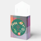 Ballotins Noël Père Noël Reindeer Plaid Ballotin (Ouvert)