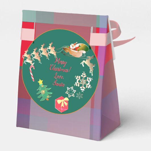 Ballotins Noël Père Noël Reindeer Plaid Ballotin (Arrière)