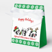 Ballotins Noël personnalisé Pandas Noël (Verso)
