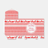 Ballotins NOËL PERSONNALISÉ SAISON'S GREETING T Favor B (Déplié)