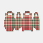 Ballotins Noël Plaid 01-PARTY FAVOR BOX, gable (Déplié)