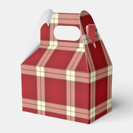 Ballotins Noël Plaid 02-PARTY FAVOR BOX, gable (Arrière)