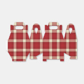 Ballotins Noël Plaid 02-PARTY FAVOR BOX, gable (Déplié)