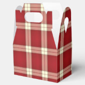 Ballotins Noël Plaid 02-PARTY FAVOR BOX, gable (Ouvert)