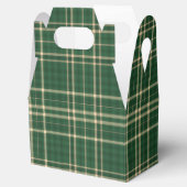 Ballotins Noël Plaid 04-PARTY FAVOR BOX, gable (Ouvert)