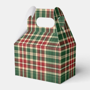 Ballotins Noël Plaid 08-PARTY FAVOR BOX, gable