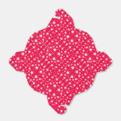 Ballotins Noël Red White Stars Élégant Modèle (Déplié)