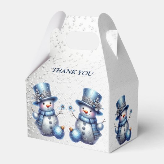 Ballotins Noël Snowman Élégant Vacances d'hiver (Arrière)