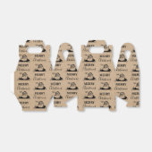 Ballotins Noël Vintage noir blanc Kraft Père Noël (Déplié)