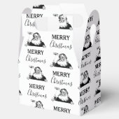 Ballotins Noël Vintage Noir Blanc Père Noël (Ouvert)