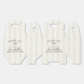 Ballotins Nœud Coquette Beige Dessert de Mariage Beige (Déplié)