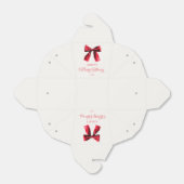 Ballotins Noeud Papillon Élégant Rouge Coquette Shower de Ma (Déplié)