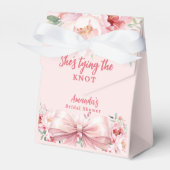 Ballotins Noeud papillon rose floral Fête de mariage (Verso)