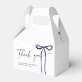 Ballotins Nœud papillon violet pour mariage de la fête de la (Verso)