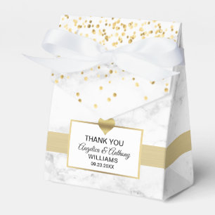 Ballotins Noir Blanc Coeur Or Marbre Favoriser Mariage