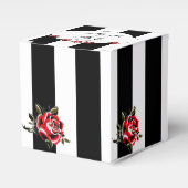 Ballotins Noir Blanc et Rouge Rose boîte de mariage Faveur (Verso)