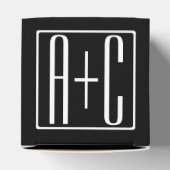 Ballotins Noir & Blanc | Initiales de couple (Haut)